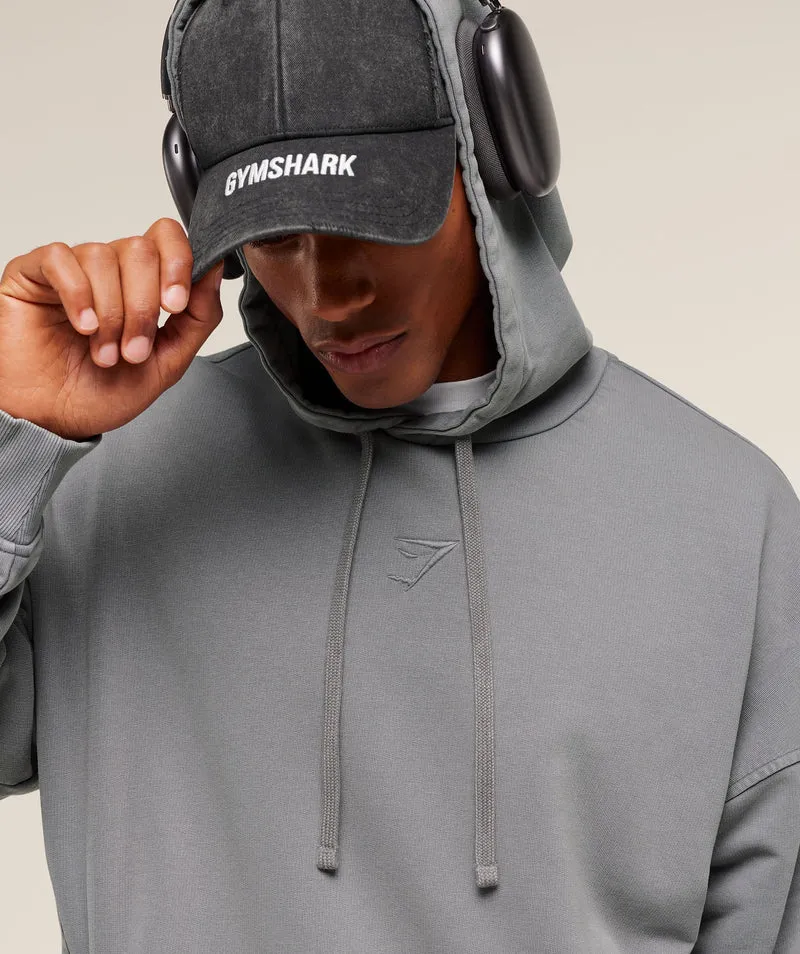Gymshark Power Washed Hoodie - Medium Grey