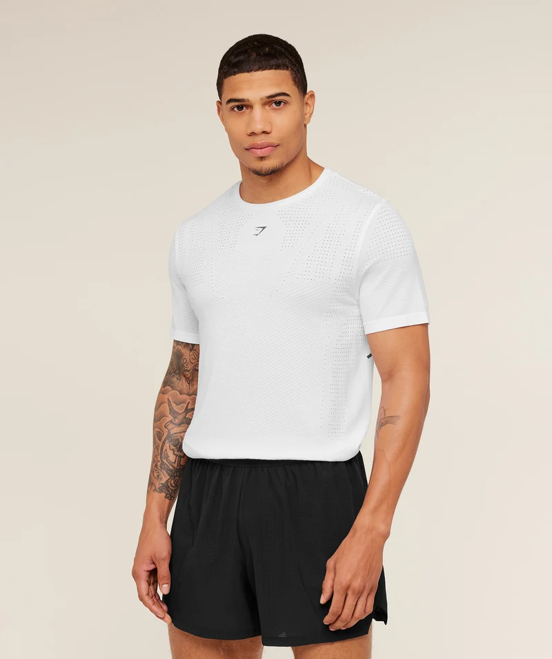 Gymshark Seamless Running T-Shirt - White