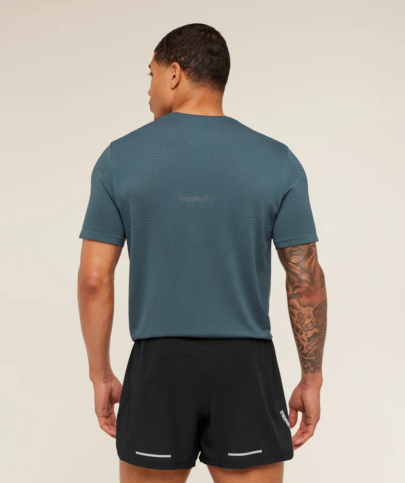 Gymshark Seamless Running T-Shirt - Stealth Blue