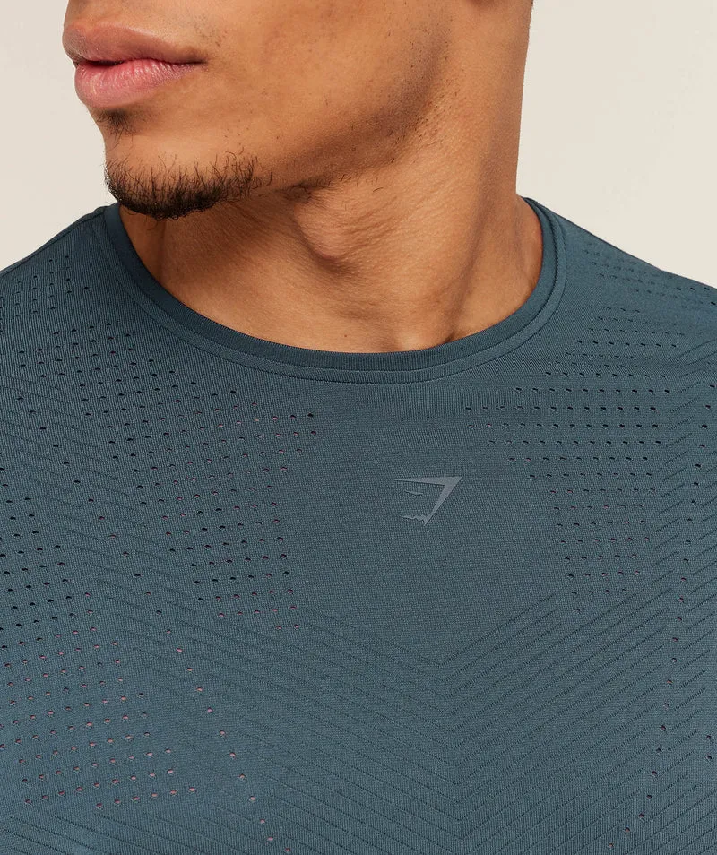 Gymshark Seamless Running T-Shirt - Stealth Blue