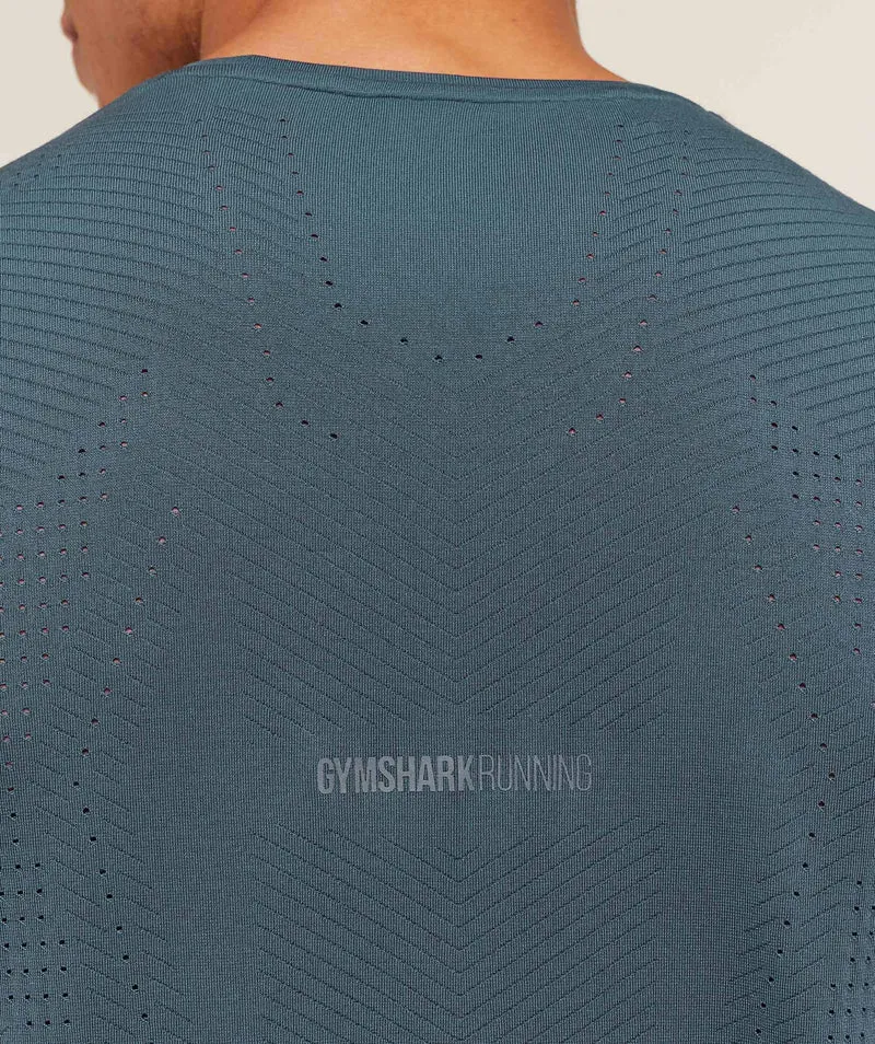 Gymshark Seamless Running T-Shirt - Stealth Blue