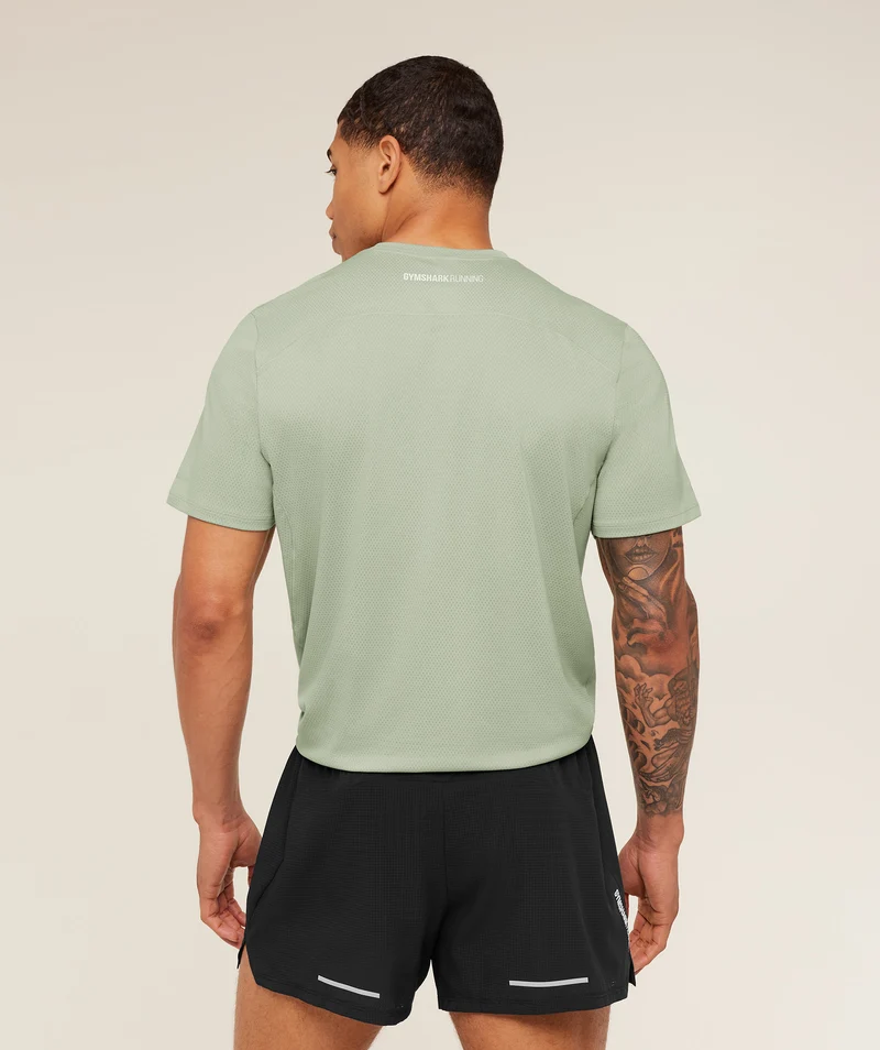 Gymshark Running T-Shirt - Haze Green