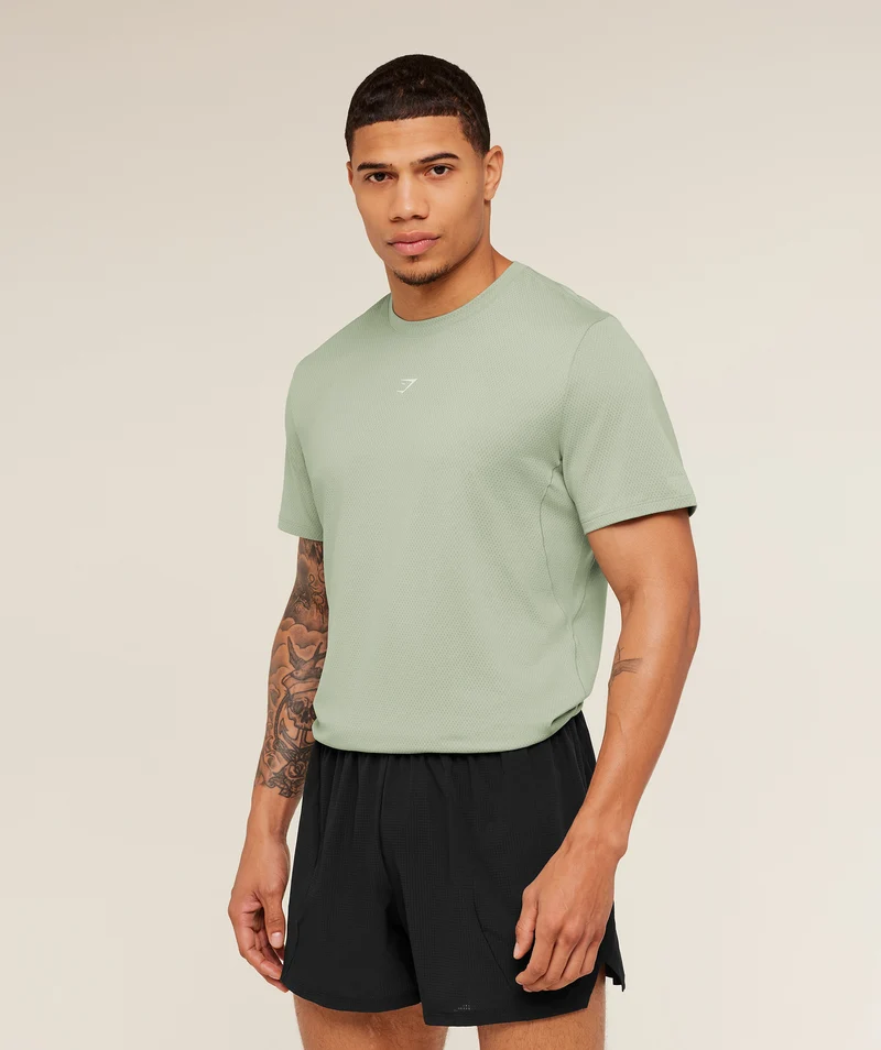 Gymshark Running T-Shirt - Haze Green