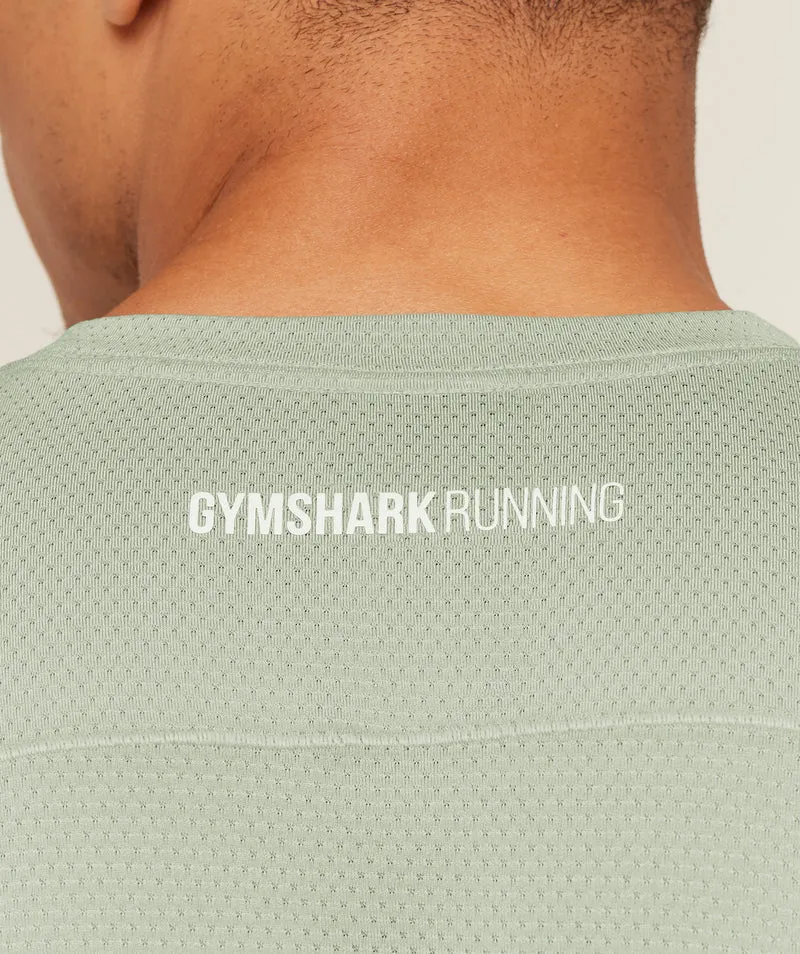 Gymshark Running T-Shirt - Haze Green