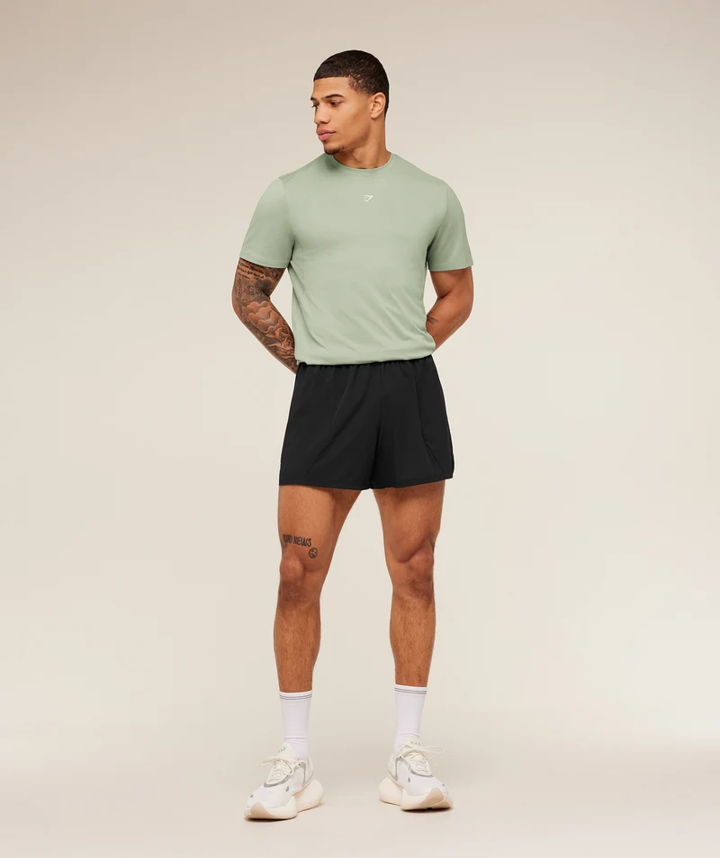 Gymshark Running T-Shirt - Haze Green