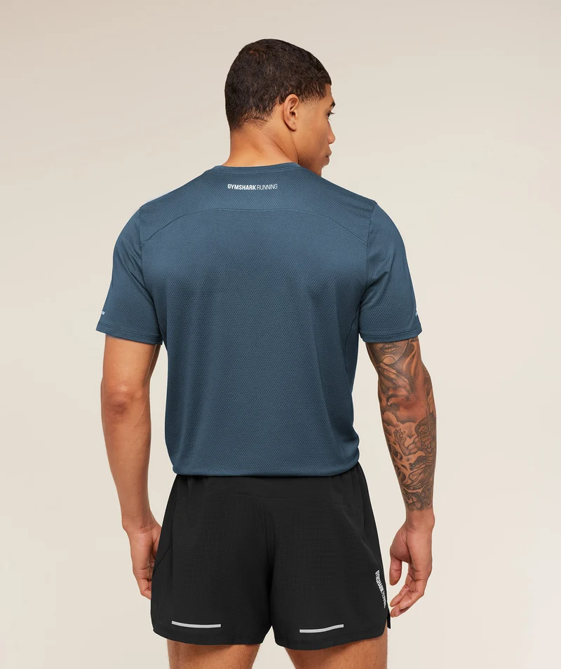 Gymshark Running T-Shirt - Stealth Blue
