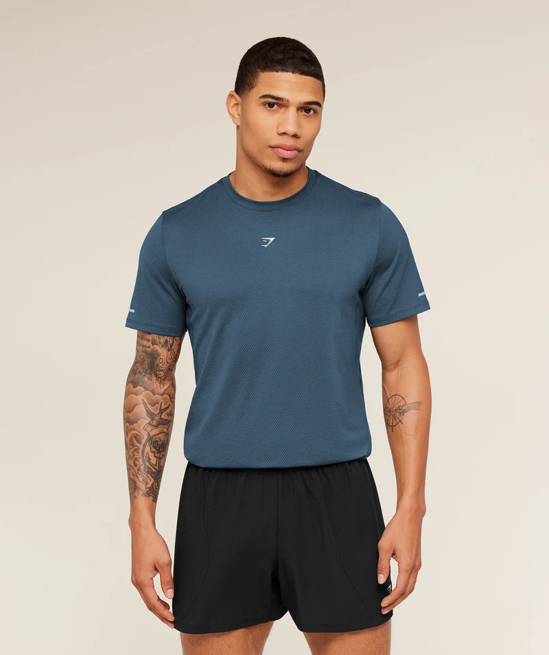 Gymshark Running T-Shirt - Stealth Blue