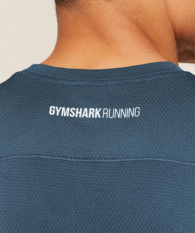 Gymshark Running T-Shirt - Stealth Blue