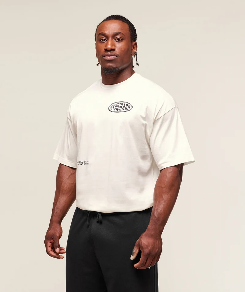 Gymshark Authentic Lifting Apparel T-Shirt - Soft White