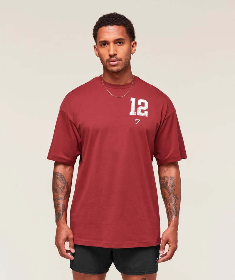 Gymshark Campus T-Shirt - Athletic Burgundy