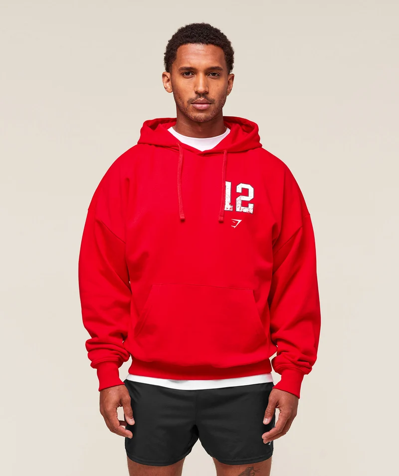Gymshark Campus Hoodie - Athletic Red