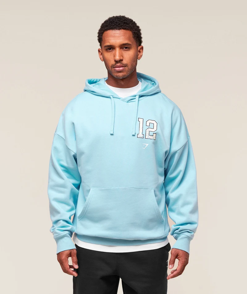 Gymshark Campus Hoodie - Athletic Light Blue