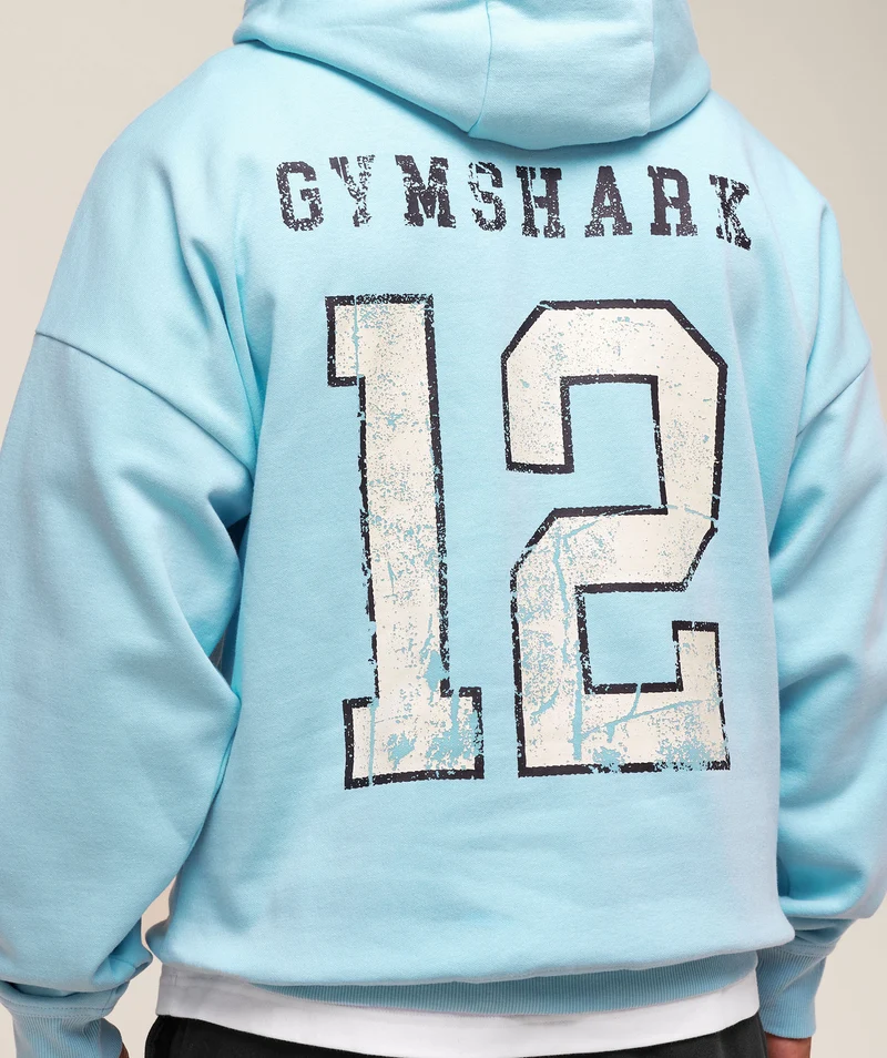 Gymshark Campus Hoodie - Athletic Light Blue