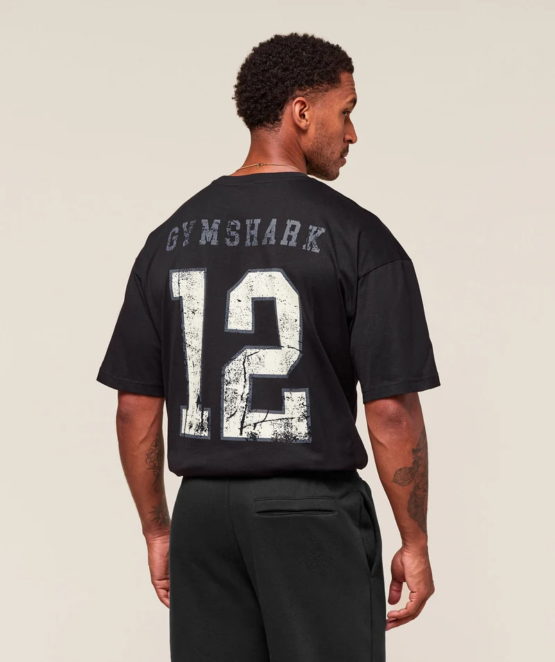 Gymshark Campus T-Shirt - Black