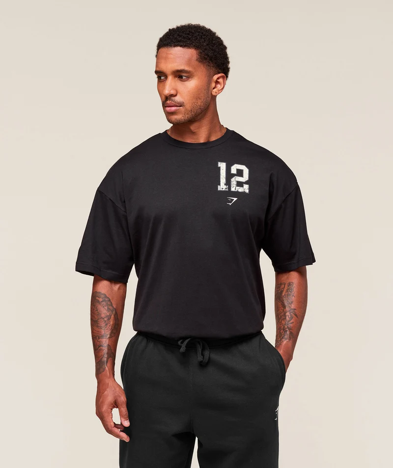 Gymshark Campus T-Shirt - Black
