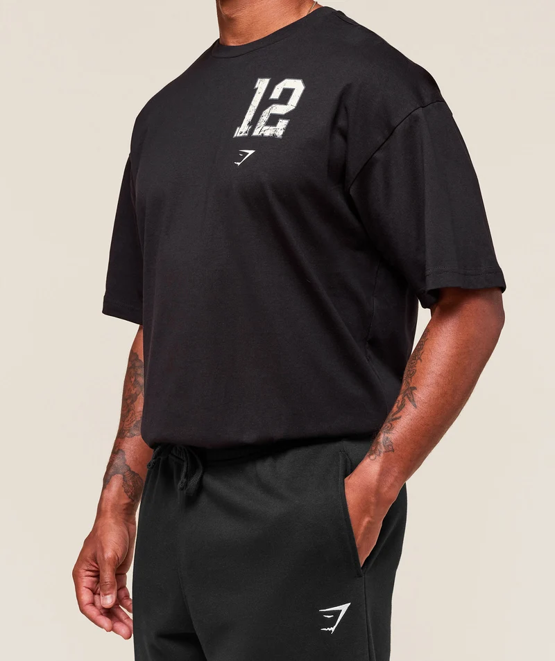 Gymshark Campus T-Shirt - Black