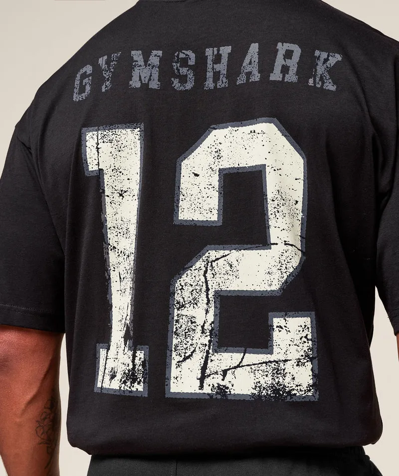 Gymshark Campus T-Shirt - Black