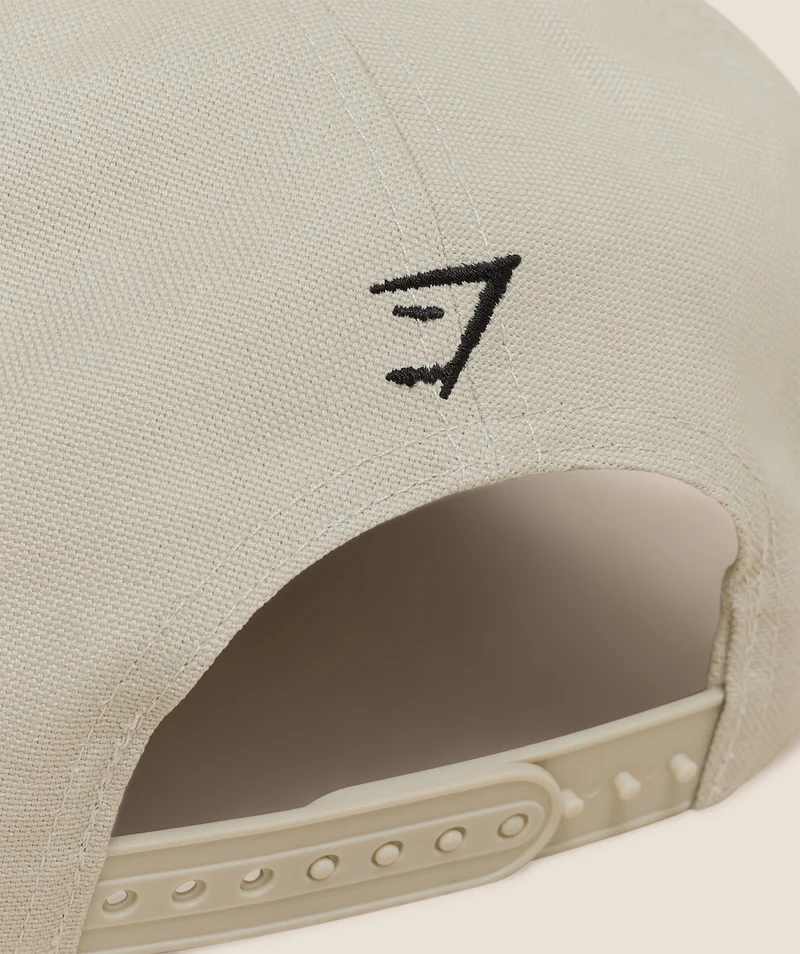 Gymshark Snapback Baseball Cap - Pebble Grey