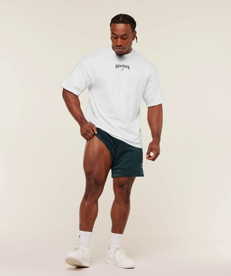 Gymshark Campus Mesh Shorts - Deep Petrol Blue