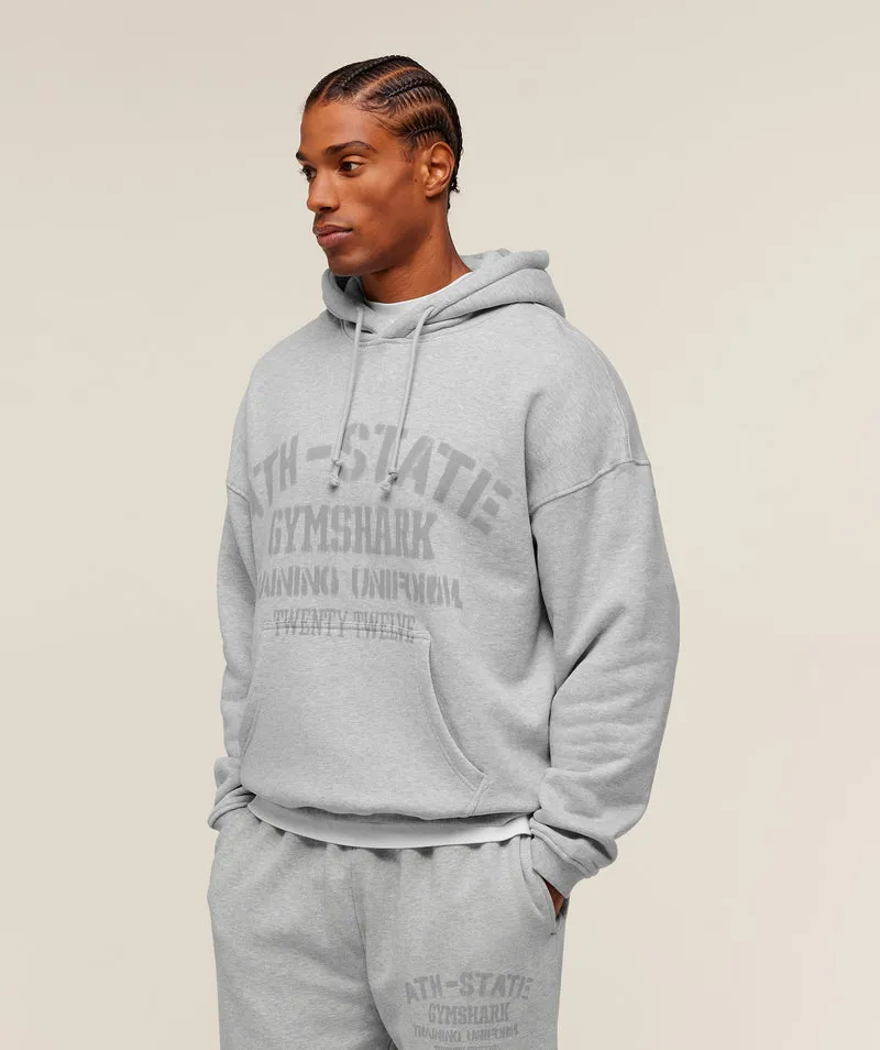 Gymshark Collegiate Hoodie - Soft Grey Marl
