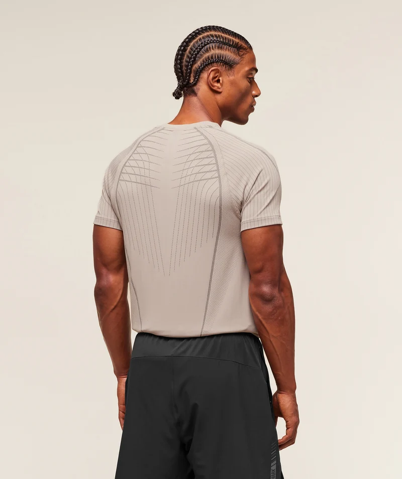 Gymshark Apex Seamless T-Shirt - Mushroom Grey/Pitch Grey