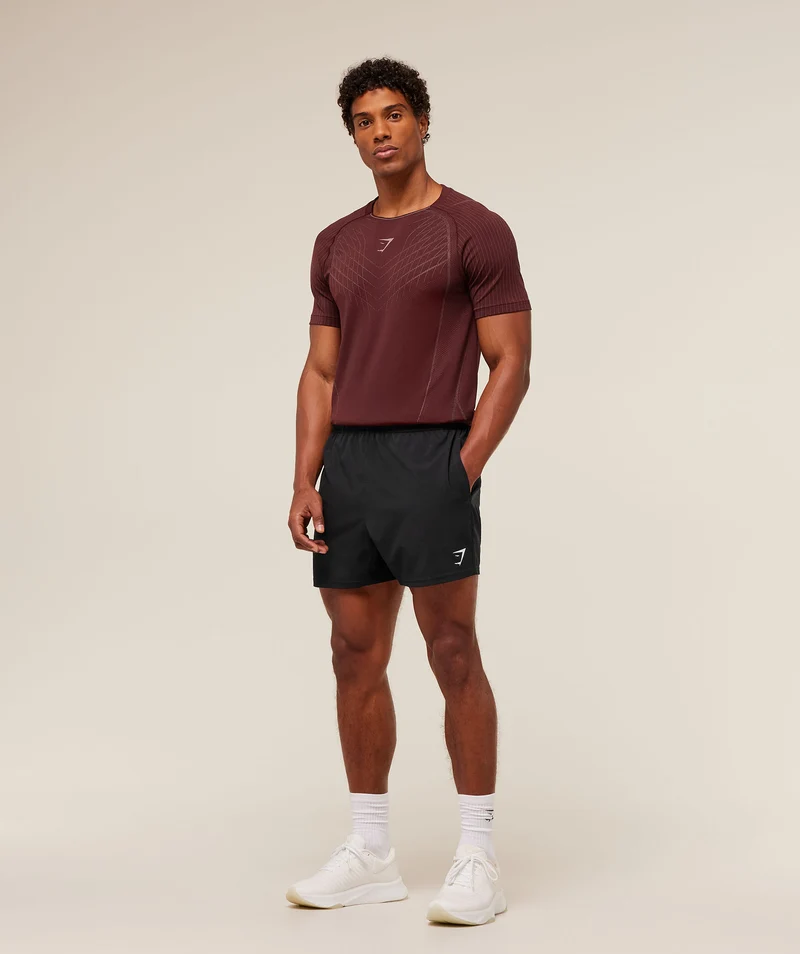 Gymshark Apex Seamless T-Shirt - Rich Maroon/Chestnut Pink