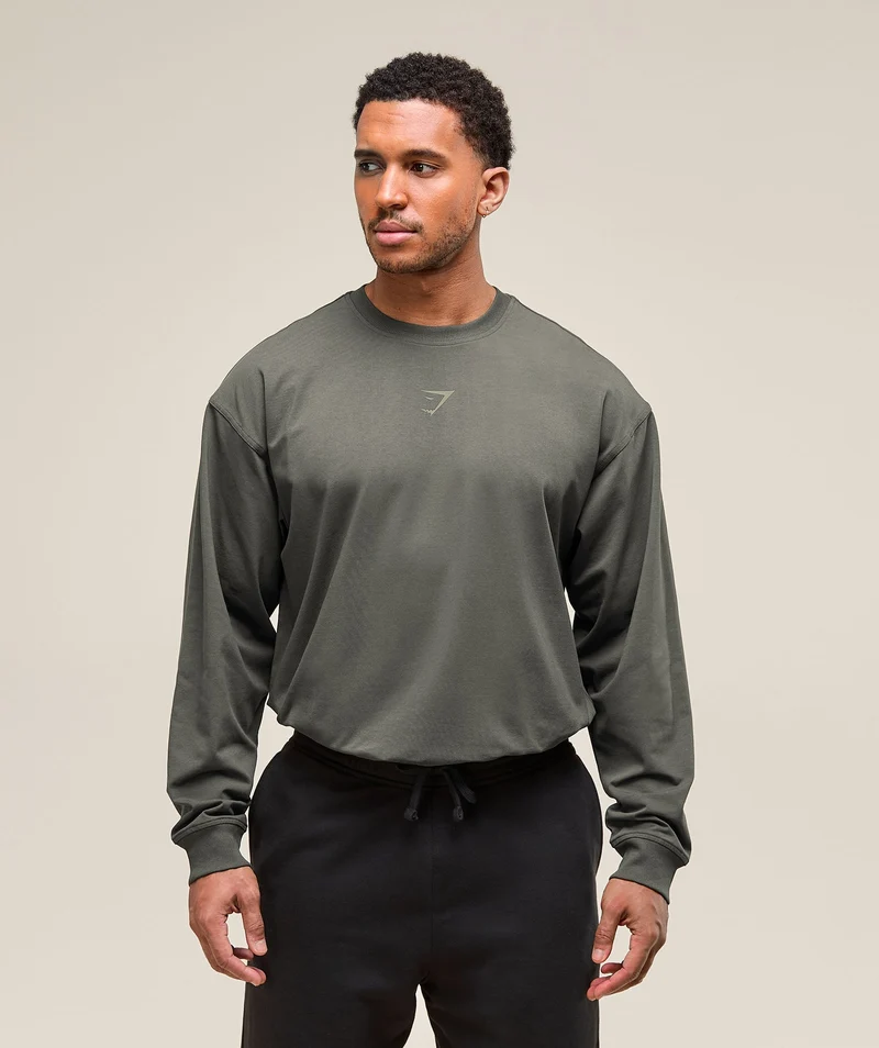 Gymshark Power Long Sleeve T-Shirt - Strength Green