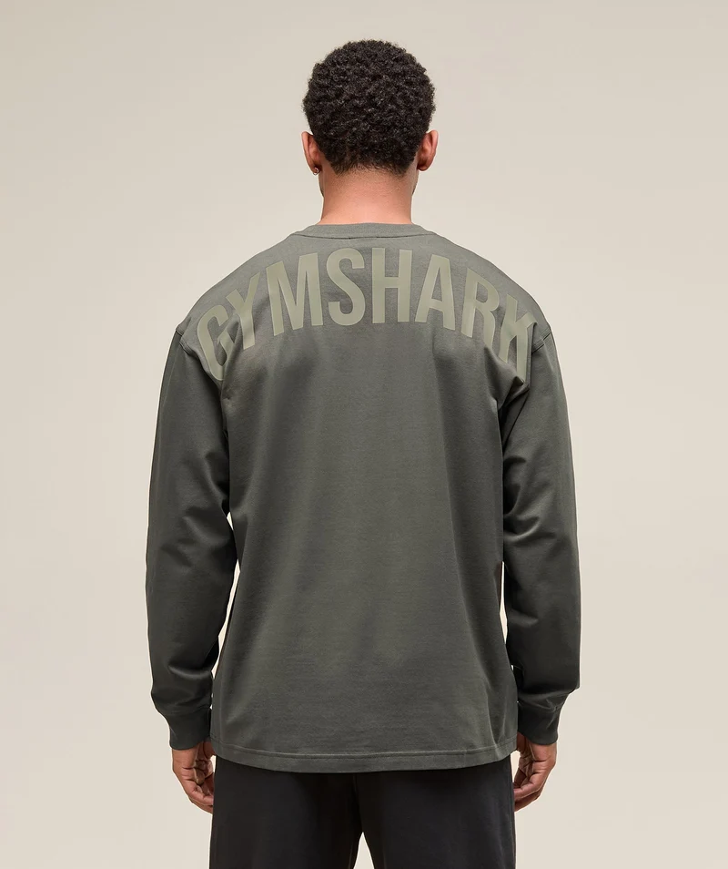 Gymshark Power Long Sleeve T-Shirt - Strength Green