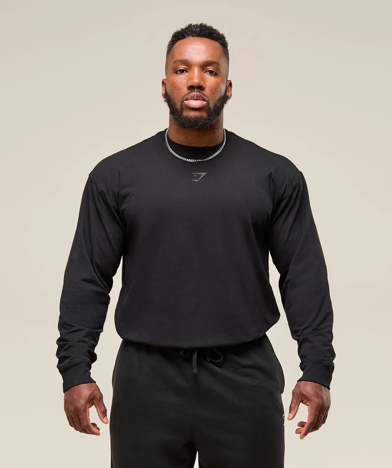 Gymshark Power Long Sleeve T-Shirt - Black