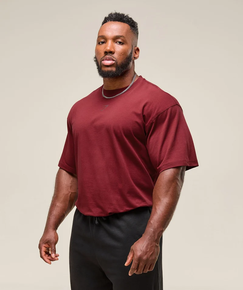 Gymshark Power T-Shirt - Sets Red