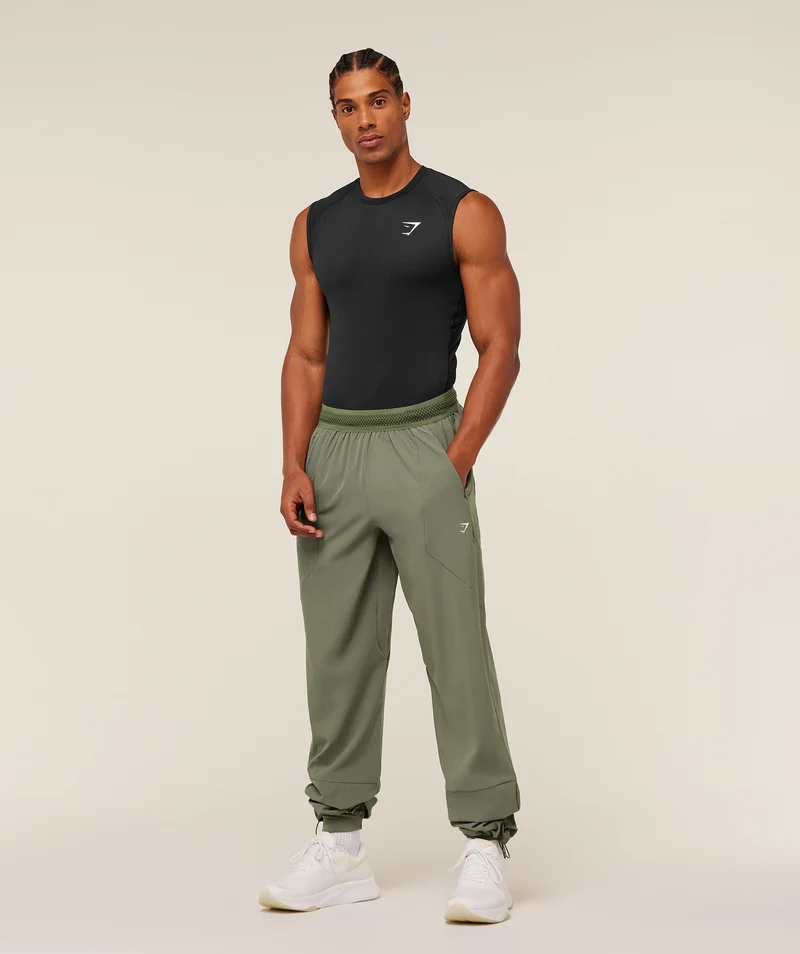Gymshark Running Joggers - Base Green