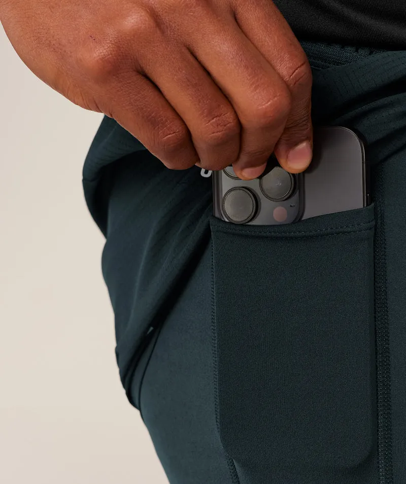 Gymshark Running 4" 2-in-1 Shorts - Deep Petrol Blue