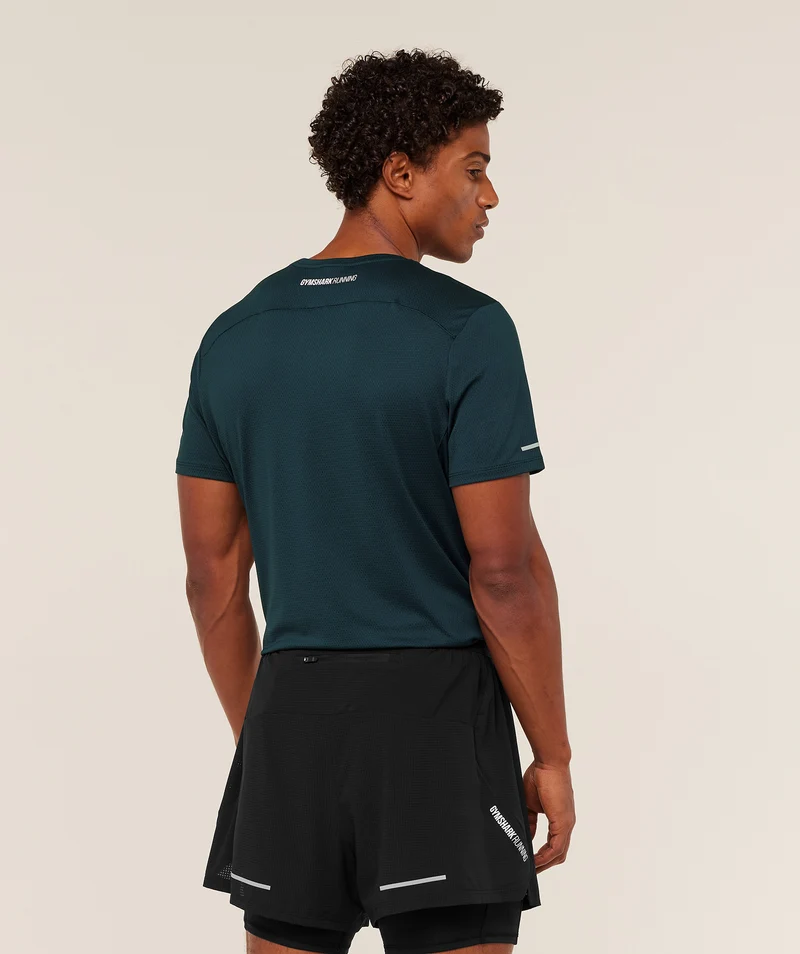 Gymshark Running T-Shirt - Deep Petrol Blue