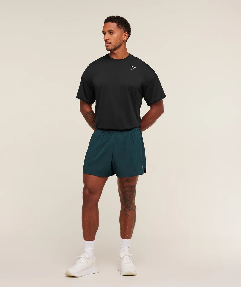 Gymshark Running 5" Shorts - Deep Petrol Blue