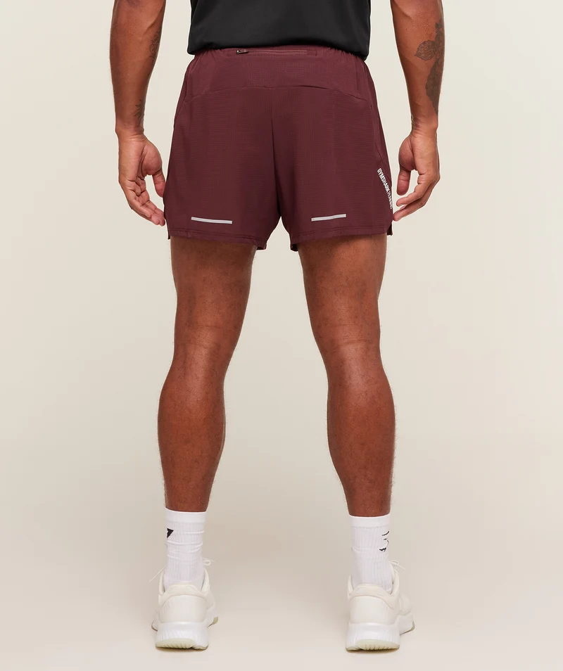 Gymshark Running 5" Shorts - Rich Maroon