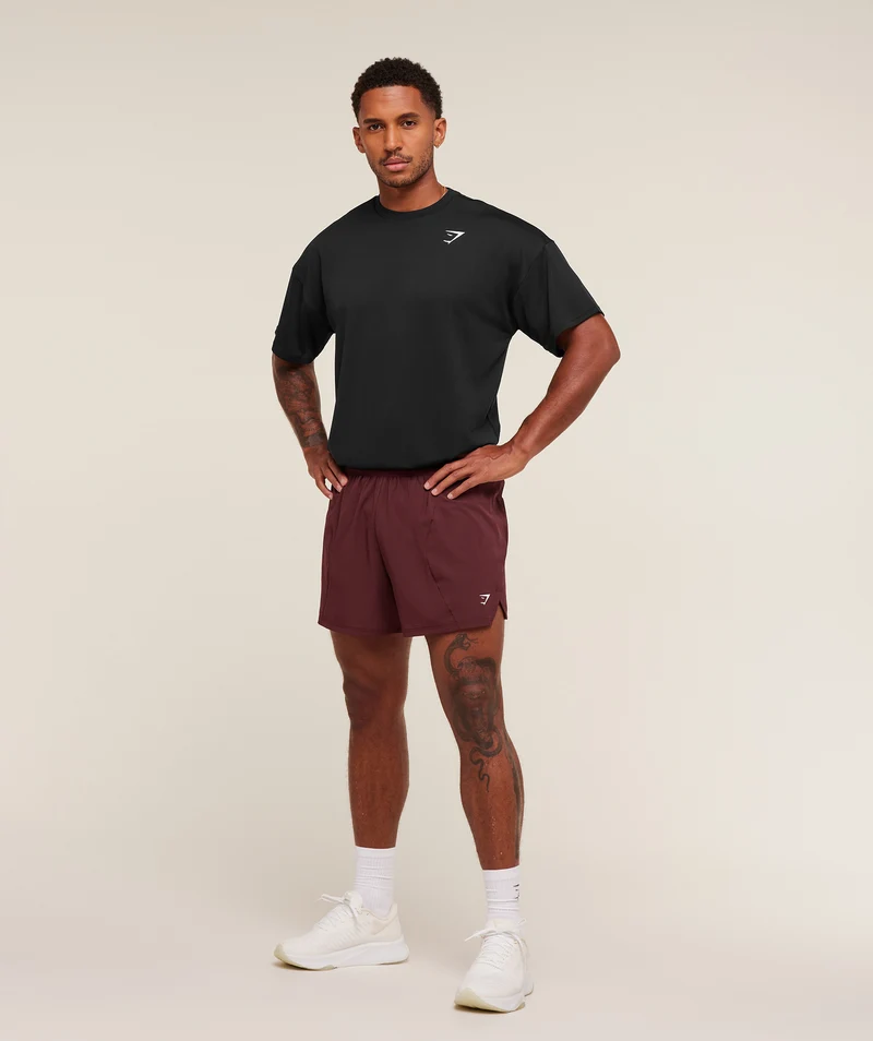 Gymshark Running 5" Shorts - Rich Maroon