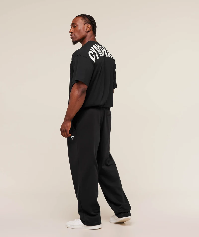 Gymshark Power T-Shirt - Black/Oat White