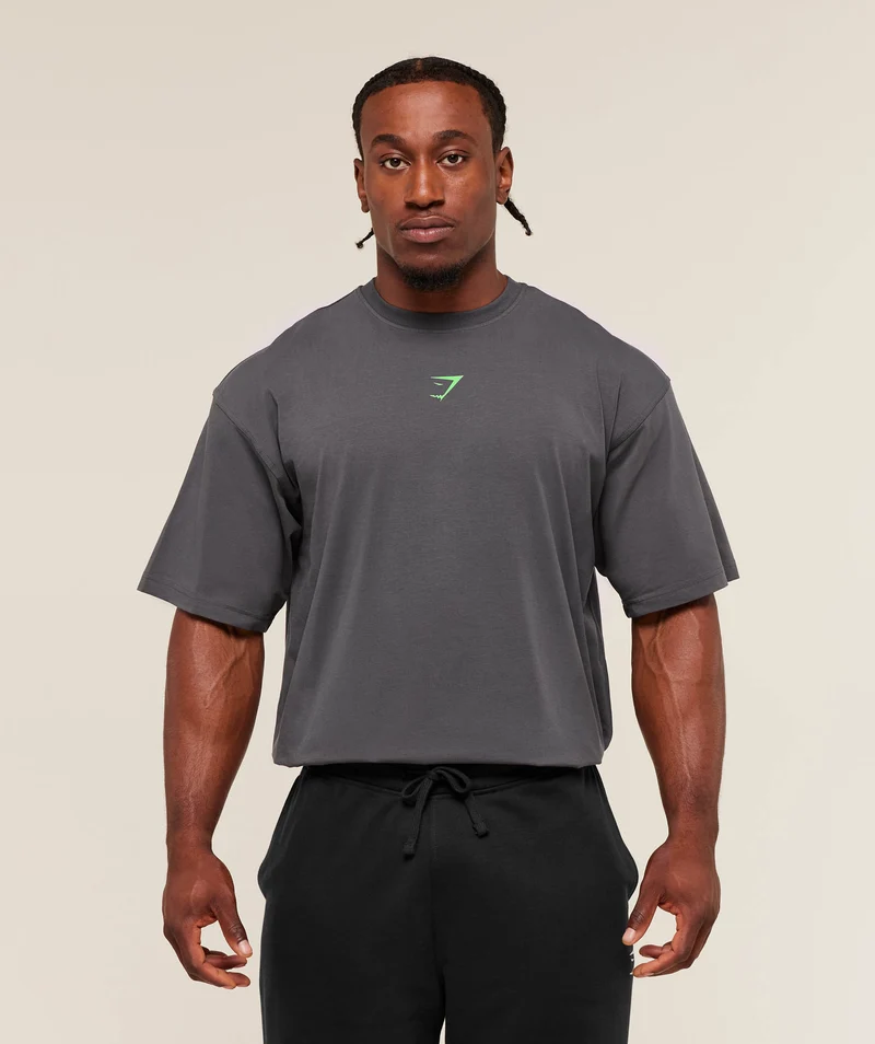 Gymshark Power T-Shirt - Onyx Grey