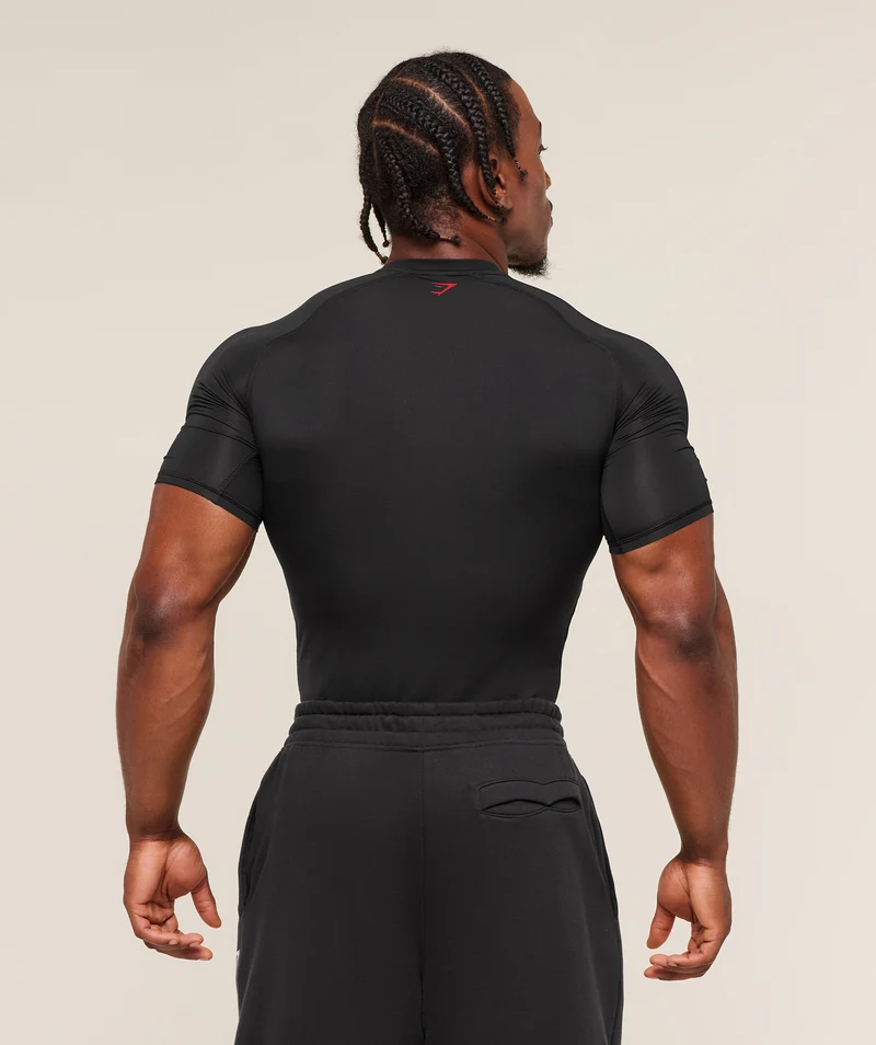 Gymshark Graphic Baselayer T-Shirt - Black