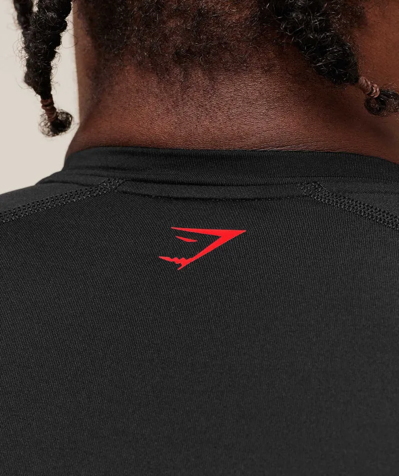 Gymshark Graphic Baselayer T-Shirt - Black