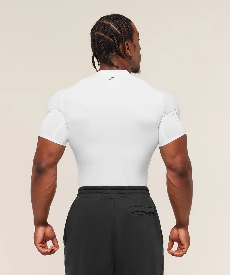 Gymshark Graphic Baselayer T-Shirt - White