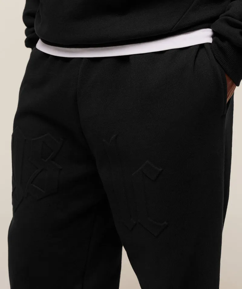 Gymshark Embossed Straight Leg Joggers - Black