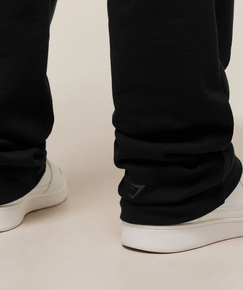 Gymshark Embossed Straight Leg Joggers - Black