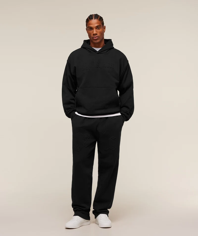 Gymshark Embossed Straight Leg Joggers - Black