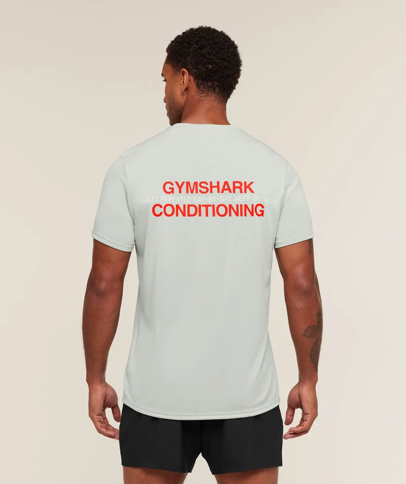 Gymshark Conditioning T-Shirt - Light Grey