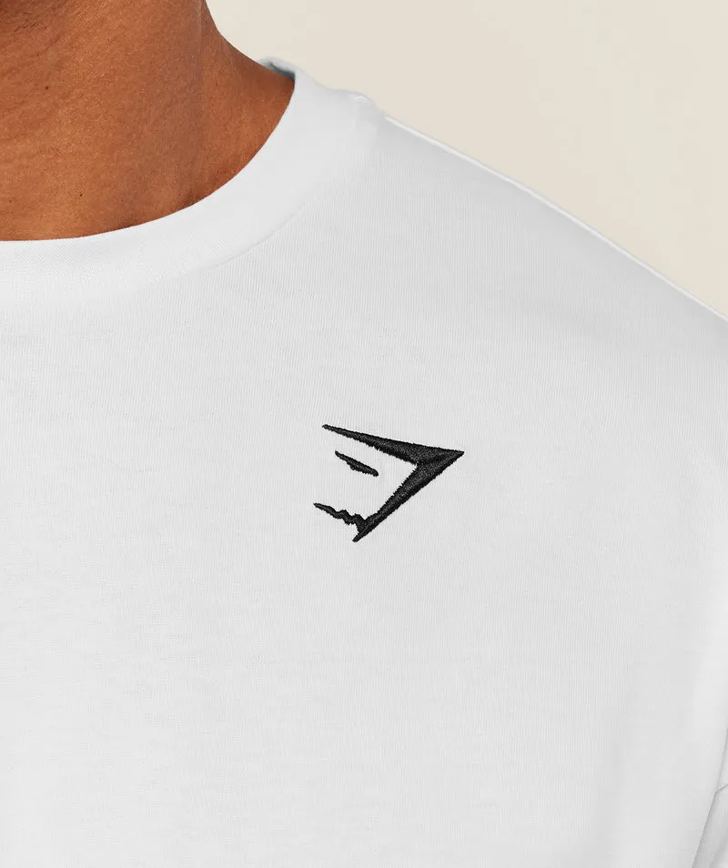 Gymshark Crest Oversized T-Shirt - White