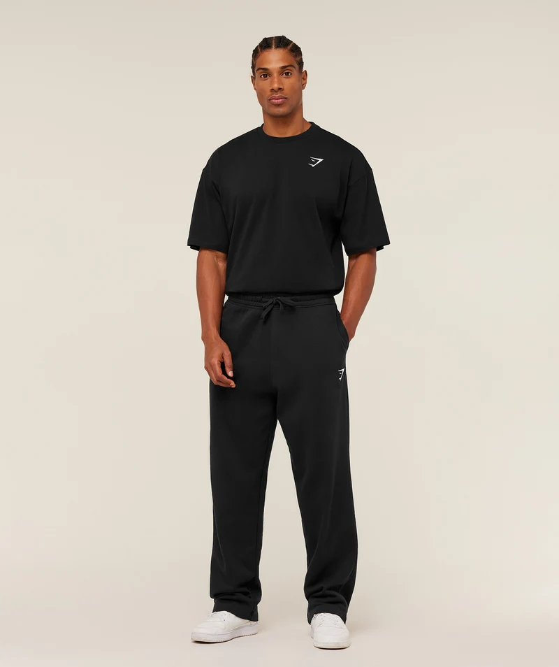 Gymshark Crest Oversized T-Shirt - Black