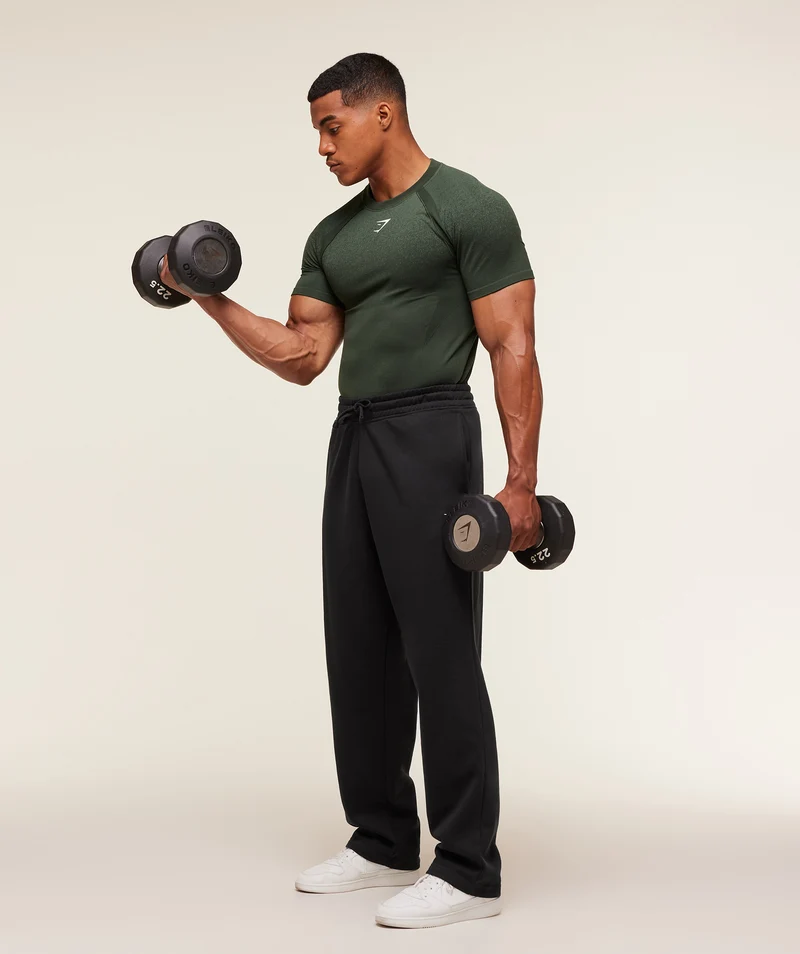 Gymshark Shadow Seamless T Shirt - Trail Green