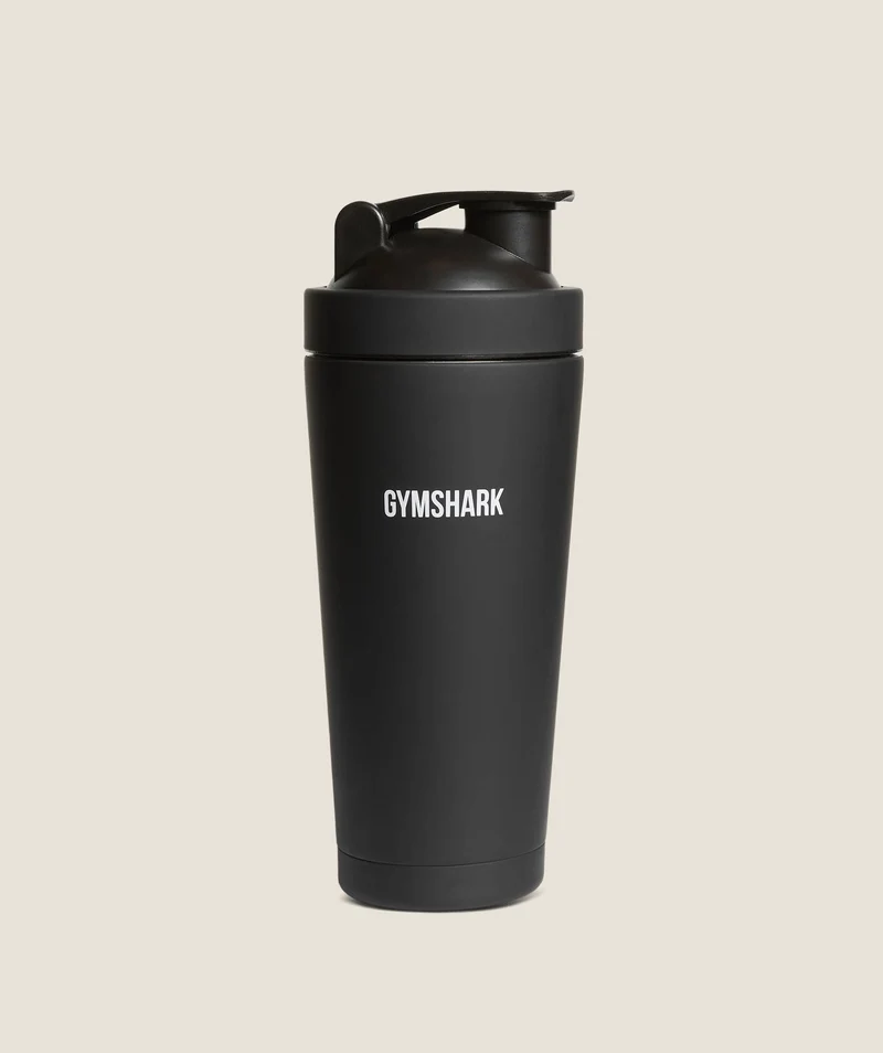 Gymshark Matte Metal Shaker - Black