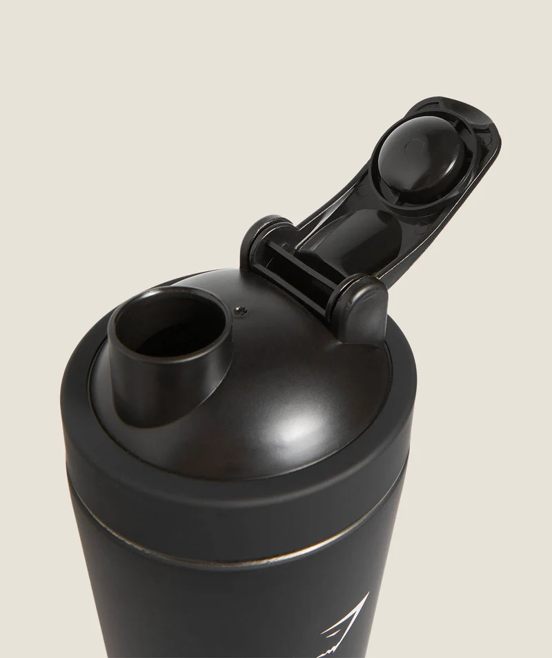 Gymshark Matte Metal Shaker - Black